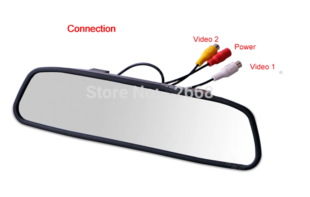 2 в 1 парковочная камера + 5 &quotЗеркало для автомобильного монитора CCD HD