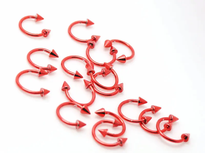 Круговые кольца с шипами cbr 10 шт. оптовые партии колец для перегородки губ пирсинг