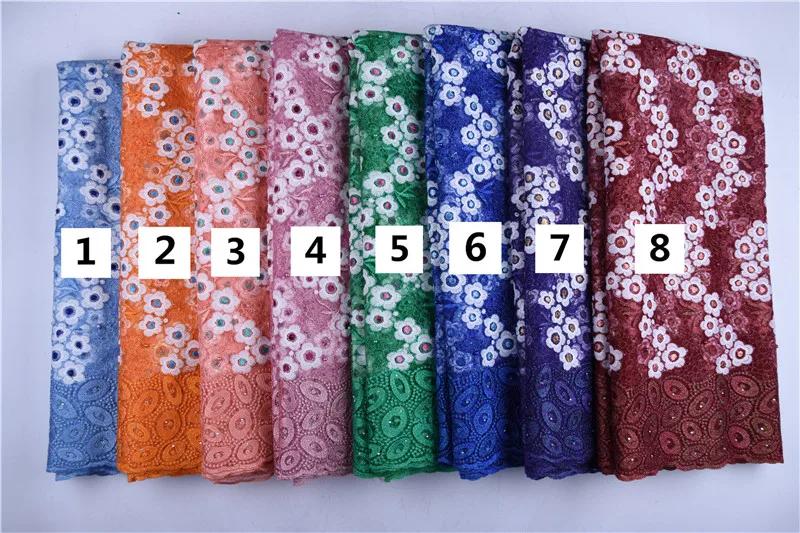 2019 новая круглая вышитая Цветочная французская кружевная ткань