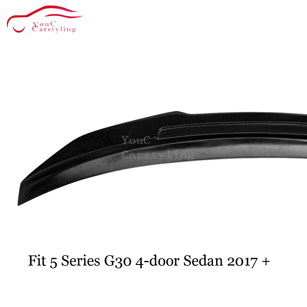 G30 углеродное волокно PSM стиль задний спойлер для BMW 5 серии 4-дверный седан 2017 +