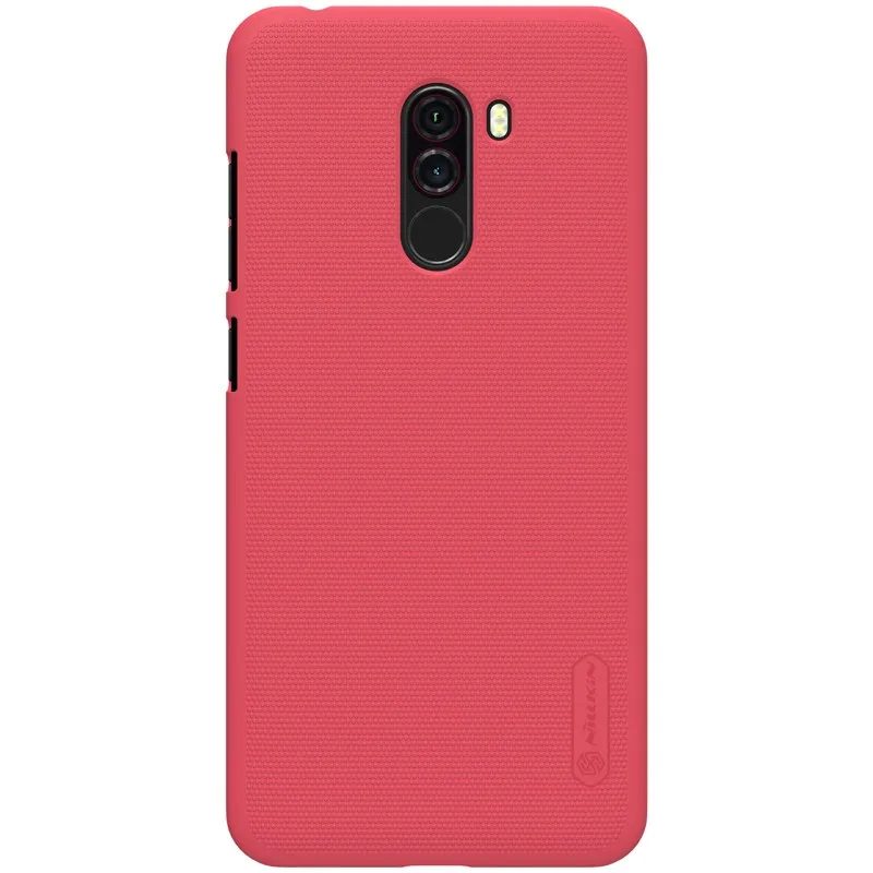 bright red Для Xiaomi Pocophone F1 Nillkin оригинальная матовая жесткая задняя крышка из ПК чехол для POCO F1 глобальная индийская версия 6,18 дюймов pocophone f1 - Цвет: bright red