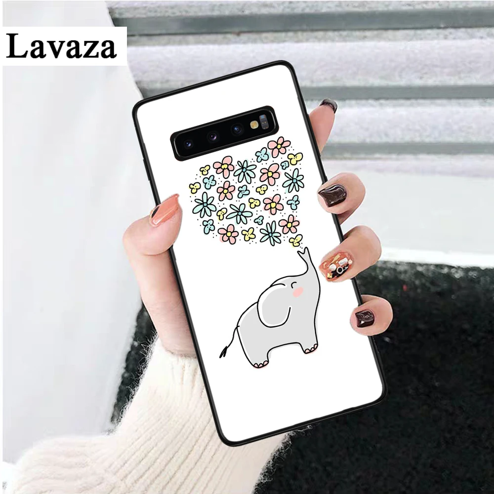 Cartoon cute elephant Silicone Case for Samsung S6 Edge S7 S8 Plus S9 S10 S10e M10 M20 M30 M40 | Мобильные телефоны и