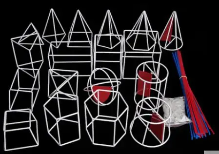 Школьная математическая однотонная Геометрическая модель коробка Студенческая