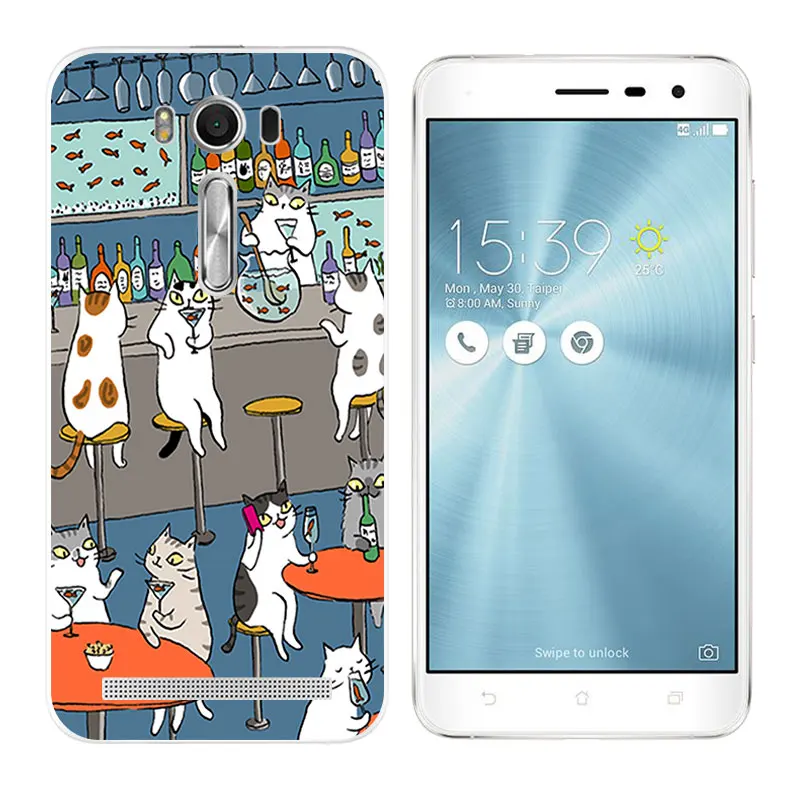 Чехол для телефона Asus ZenFone 2 Laser ZE500KL Силиконовая задняя крышка 5 0 дюйма с принтом
