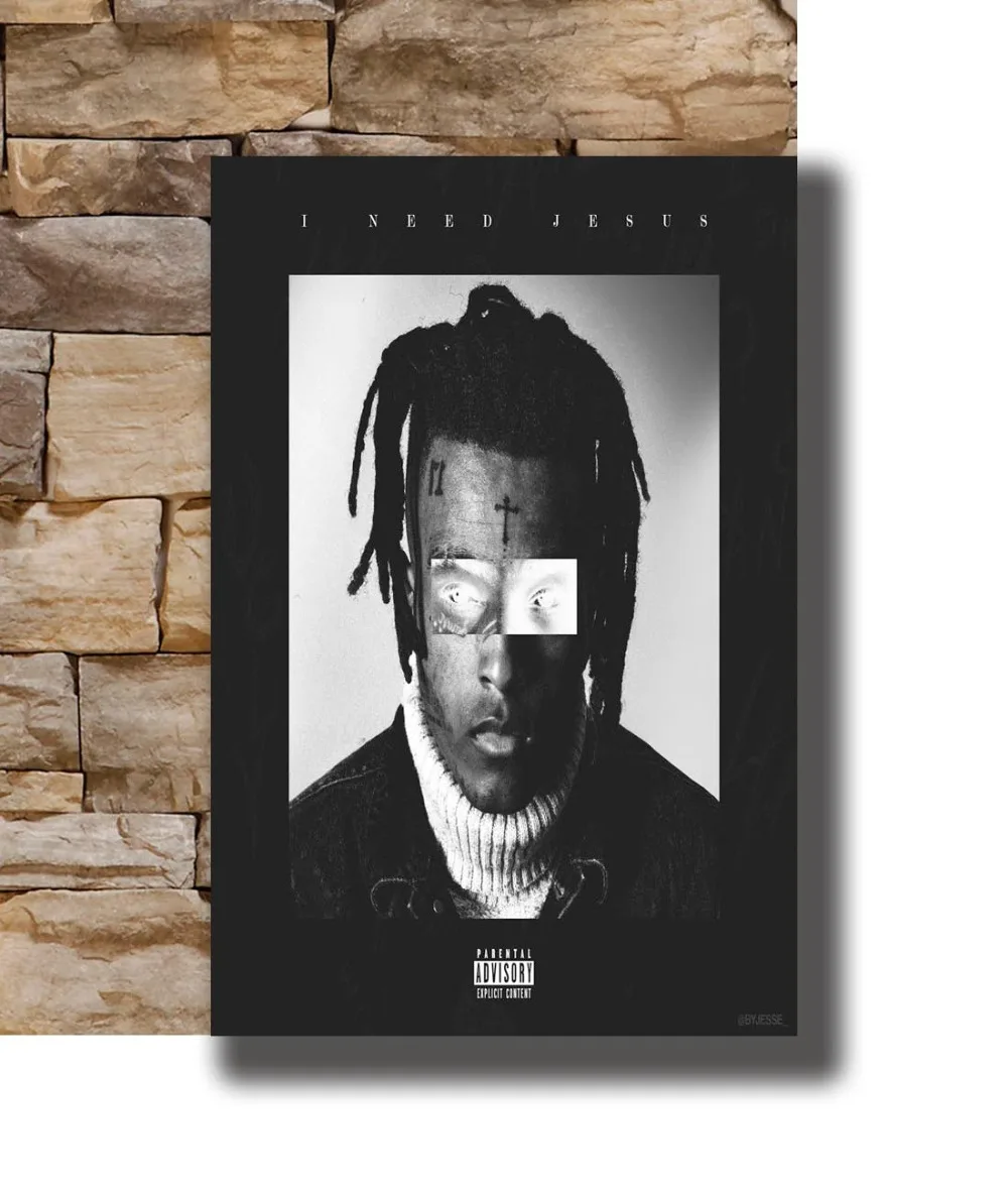 Фото Художественный плакат новый XXXTentacion Rap Hip Hop Music Star рэпер певец 27 светильник лая