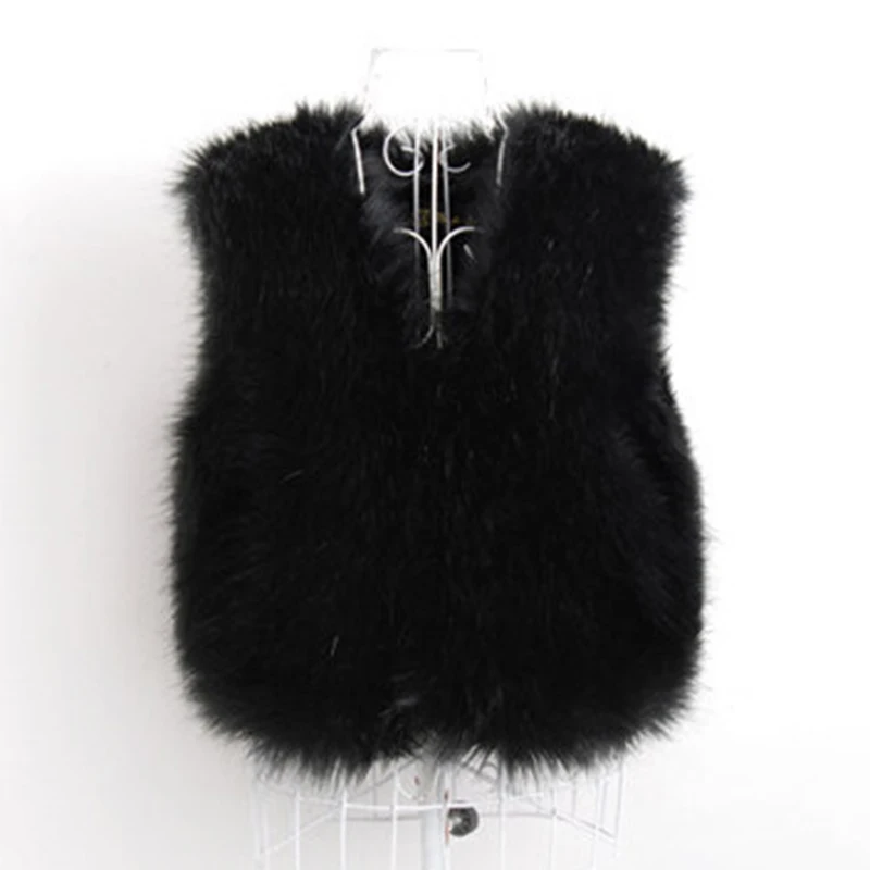 2016 новинка осень зима женский теплый меховой жилет куртка тонкая для элегантных