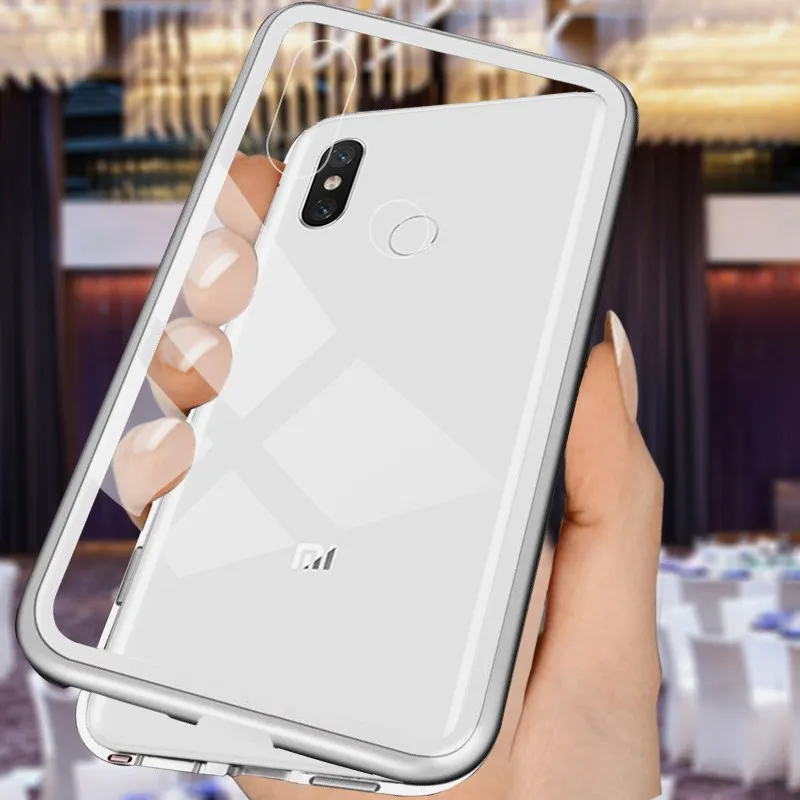 Магнитная Адсорбция для XiaoMi Mi8 полный корпус Тонкий Ультратонкий чехол легкие