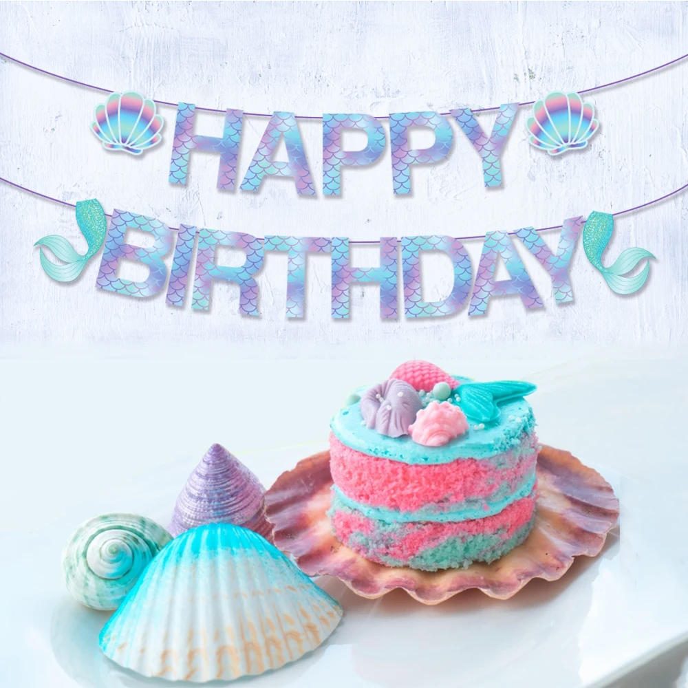 Детского дня рождения с рисунком маленькая русалочка вечерние свадебные