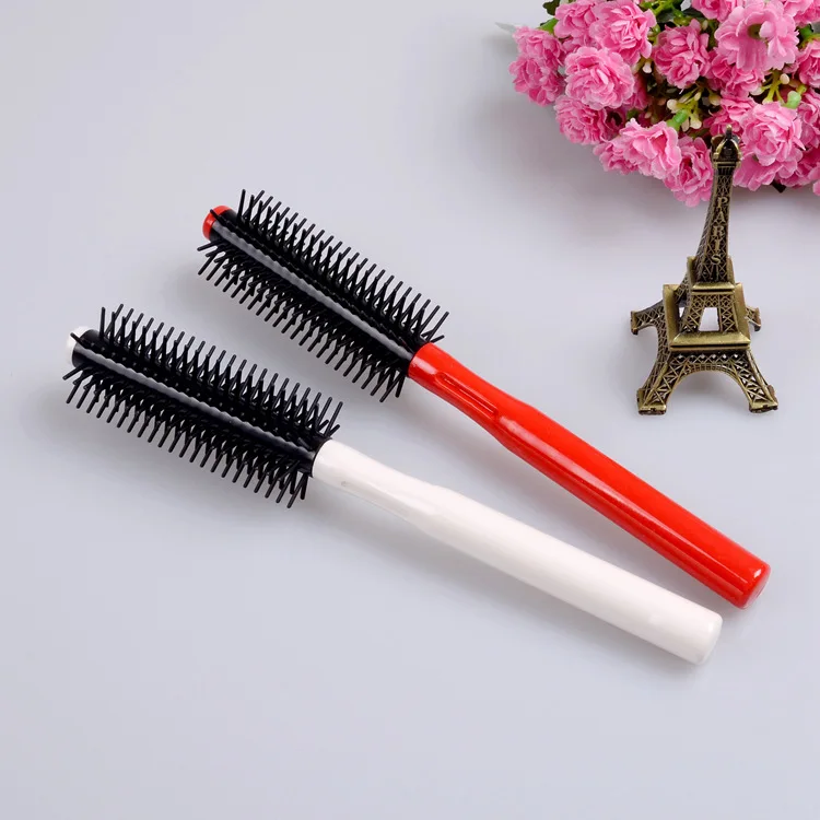 Белая или красная расческа круглая щетка для волос кудрявые волосы моделирующая