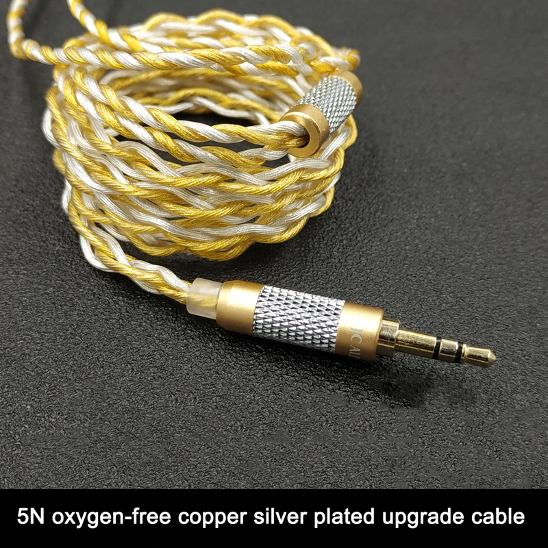 Плетеная леска с 4 нитями 5N кабель для наушников MMCX Shure SE215 SE535 A2DC Ls50 IE80 Im50 Im70 Уэстон