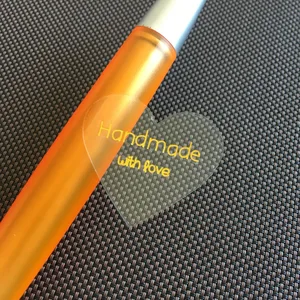 Прозрачные водонепроницаемые ПВХ наклейки для подарочных коробок, 60 шт.