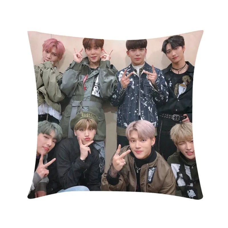 Домашняя декоративная подушка Модный чехол k pop группа с 3D принтом наволочки
