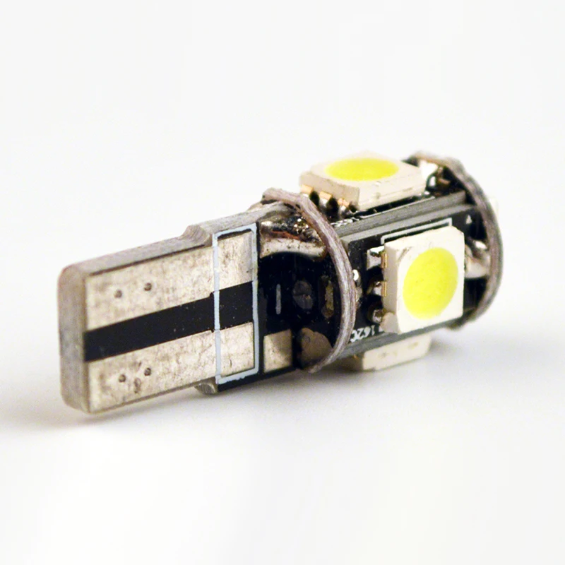 Бегемот T10 светодиодный светильник CANBUS 5SMD 5050 SMD без ошибок автомобильная лампа W5W