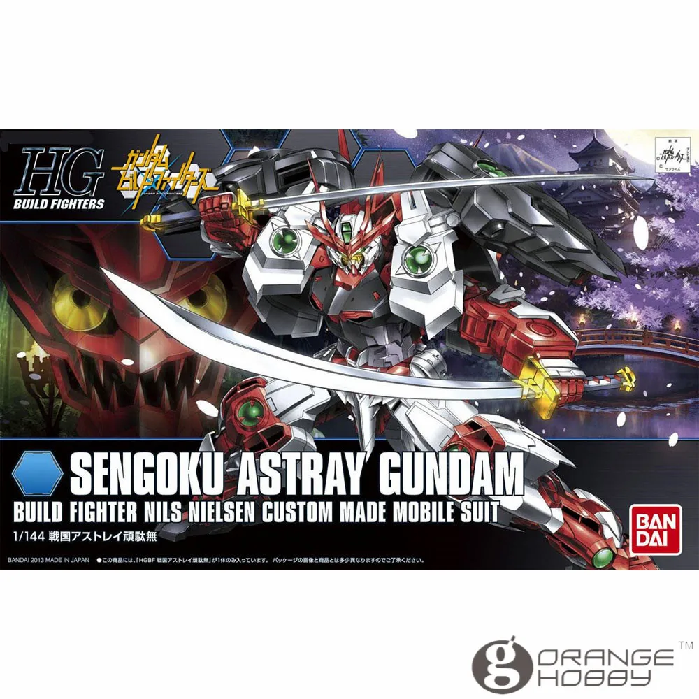 OHS Bandai HG Build Fighters 007 1/144 мобильный костюм Sengoku Astray Gundam в сборе модельные