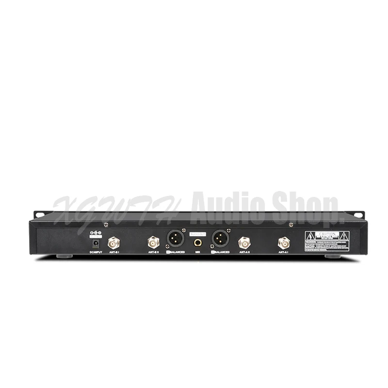 DJ UHF Беспроводная микрофонная система истинное разнообразие 2x100 канальный