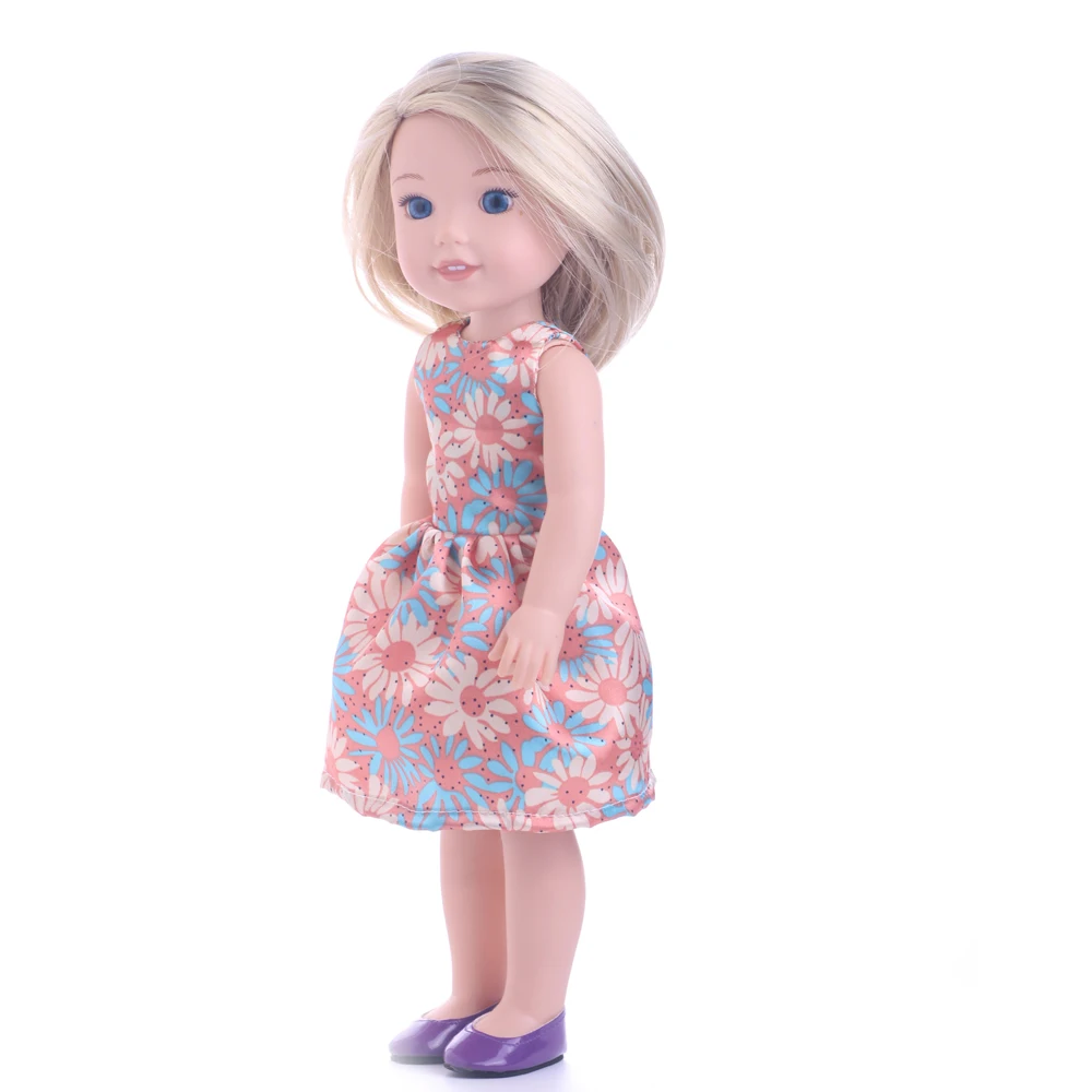 Luckdoll 12 стилей кукольная одежда выбрать(изящное платье и довольно костюм) подходит для 14,5 дюймов Wellie благожелателей куклы, одежда Стенд 10 шт./упак