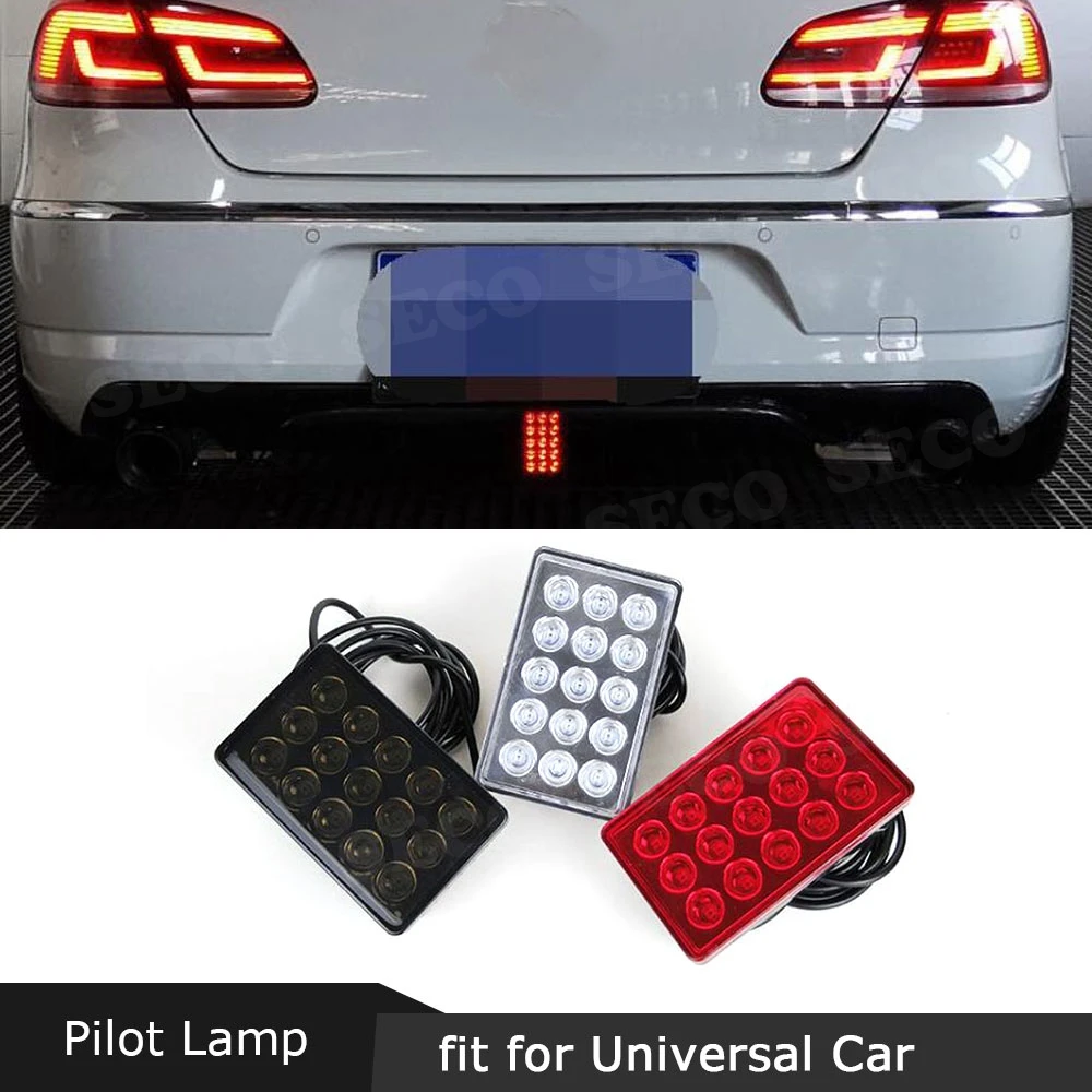 Задний спойлер на багажник автомобиля светодиодный стоп сигнал красный белый