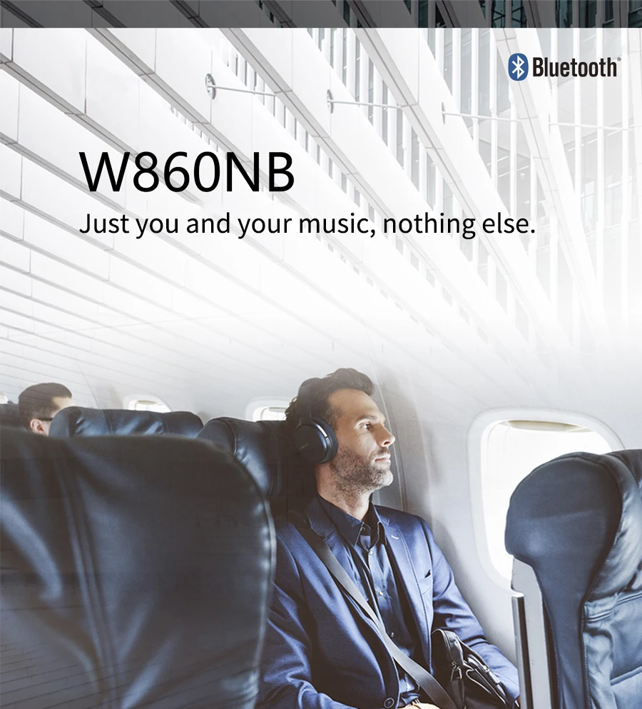 EDIFIER W860NB Bluetooth наушники ANC сенсорное управление Поддержка NFC сопряжение и aptX аудио декодирование Smart Touch беспроводные наушники