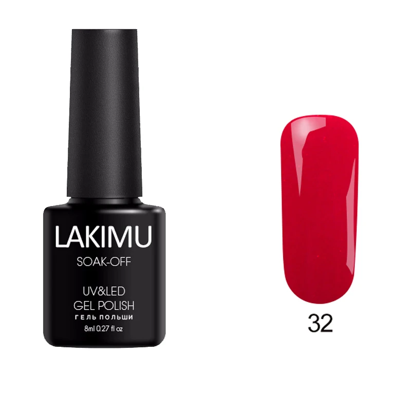 32 LAKIMU Цветной Гель-лак 24 разноцветный Гель-лак для ногтей художественный лак геллак гибридные Лаки полуперманентный гель лак для ногтей верхнее основание праймера - Цвет: 32