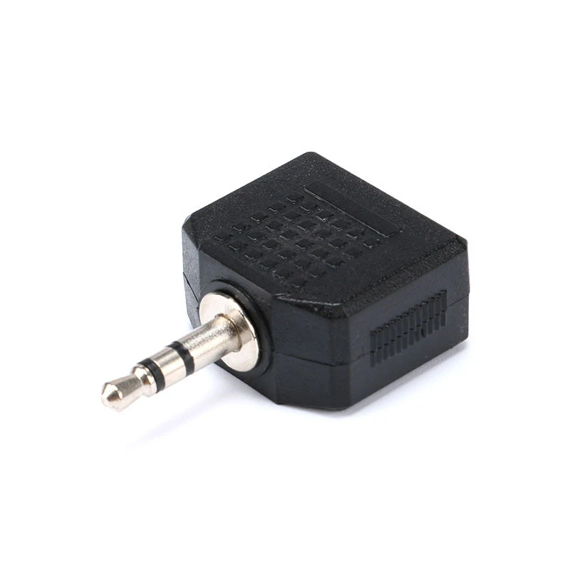 VERI 3.5 mm AUX Male to 2 Female Audio Adapter for Computer Speaker Earphone Headphone Stereo Splitter Connector |