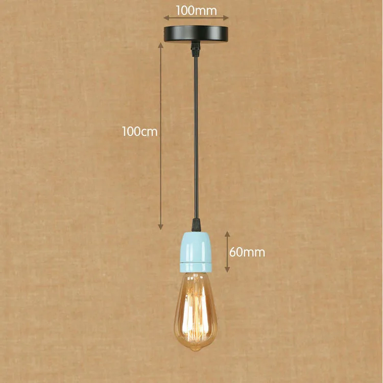 Modern Pendant Lights 8 Colors DIY Lighting E27 Edison Bulb Holder Lamps Home Decoration | Лампы и освещение