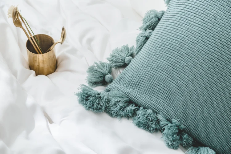 Cotton Knit Pillow Cover Solid Color Fringed Side Pillow Princess Home Decor Cushion Cover Cojines Decorativos Para Sofa