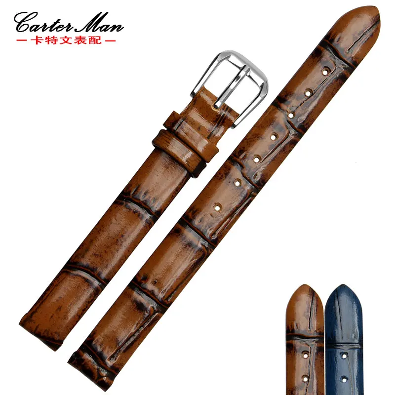 Ремешок для часов женский из натуральной кожи маленький браслет в ретро стиле 6