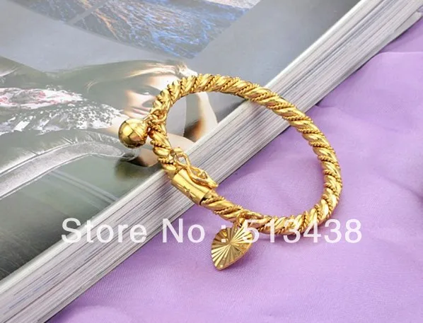 Бесплатная доставка! N315 ювелирные изделия золотой браслет Колокольчик в форме