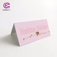 50pcslot personalized place card name card for party and wedding pink and gray kissing bird muti color available mk006