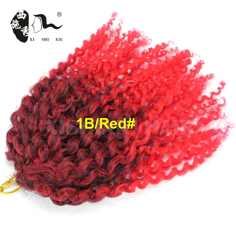 3 шт./лот Афро Кудрявый Вьющиеся Мали Боб Крючком Косы Твист Плетение Марли Коса