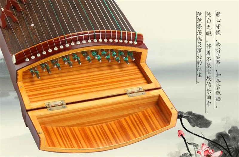 Имитация розового дерева Китай Guzheng дети Профессиональный 125 см маленький