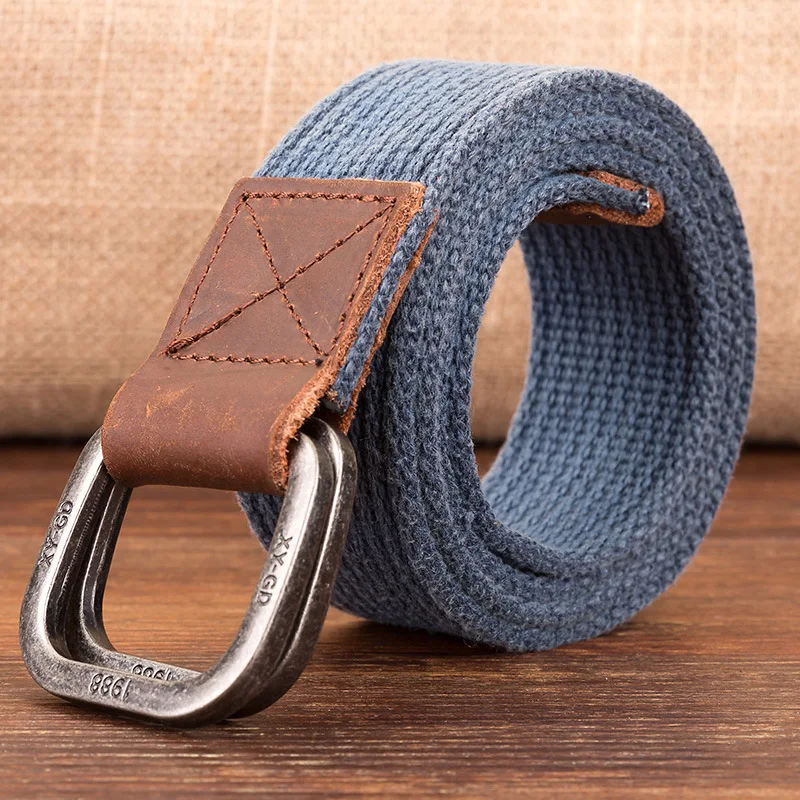 Тактический холщовый мужской ремень высококачественный унисекс с двойной