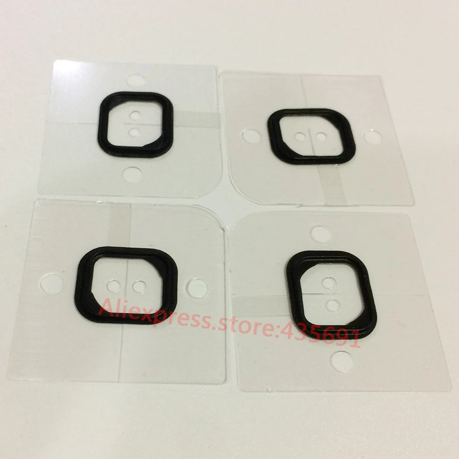 10 шт./лот Кнопка Домой резиновая прокладка держатель с клейкой наклейкой для iPhone
