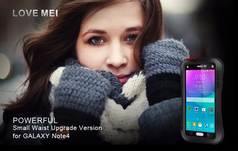 Водонепроницаемый алюминиевый металлический чехол Love Mei Life для SAMSUNG Galaxy S5 S6 Note 3 4 5 A3 A5 A7 A8000 A9 Alpha Cover