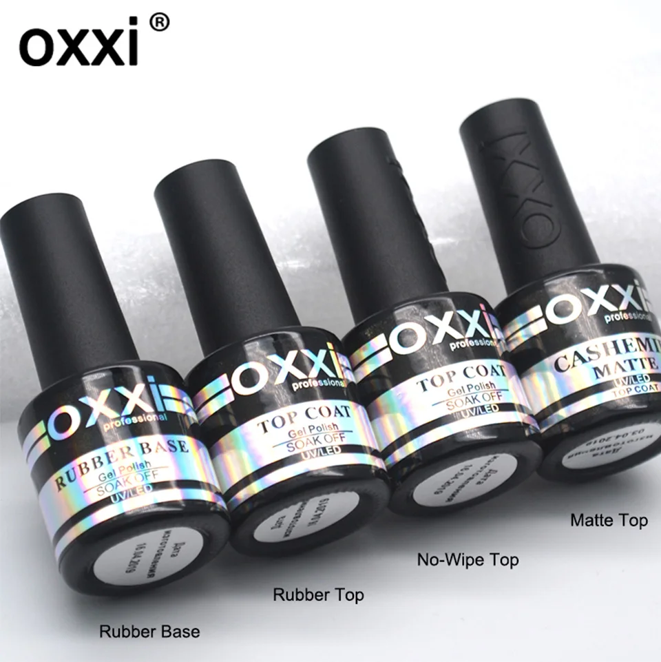 Oxxi замачиваемый Блестящий Гель-лак для ногтей для дизайна ногтей Полупостоянный УФ-лак для маникюра резиновая основа и топ Набор Gellak Новинка