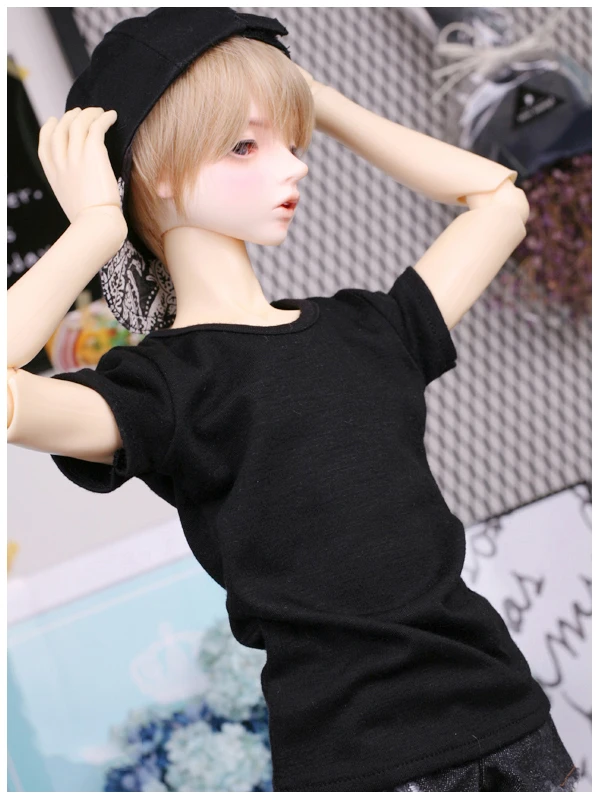 Детская Одежда Bjd/sd Однотонная футболка разные цвета рубашка с короткими