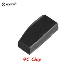 Чип-транспондер KEYYOU 4C, чистый ID 4C, карбоновые чипы для автомобильных ключей, не кодированный ID4C для Toyota Camry Prado Corolla Crown Ford 2005-2011