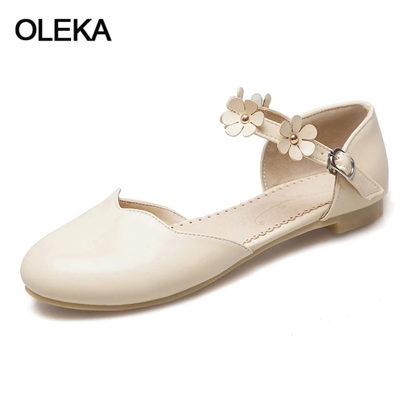 Oleka 2018 Весна Для женщин без каблука Обувь круглый носок удобная женская обувь