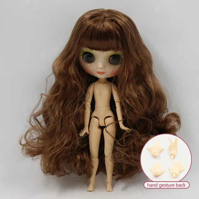 Кукла middie blyth, 20 см, Обнаженная кукла для тела, с белой кожей, разные пластины для лица, цветные волосы и руки, как подарок - Цвет: 8