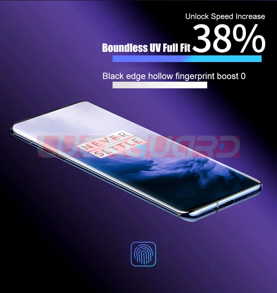10D УФ жидкое изогнутое полное клеевое закаленное стекло для Oneplus 7 Pro 7pro One Plus 7 Pro 1+ 7 Pro защита экрана полное покрытие 9H пленка