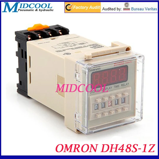 OMRON DH48S-1Z 1 2 светодиодный 4-значное светодиодное Цифровое реле таймера AC 220V |