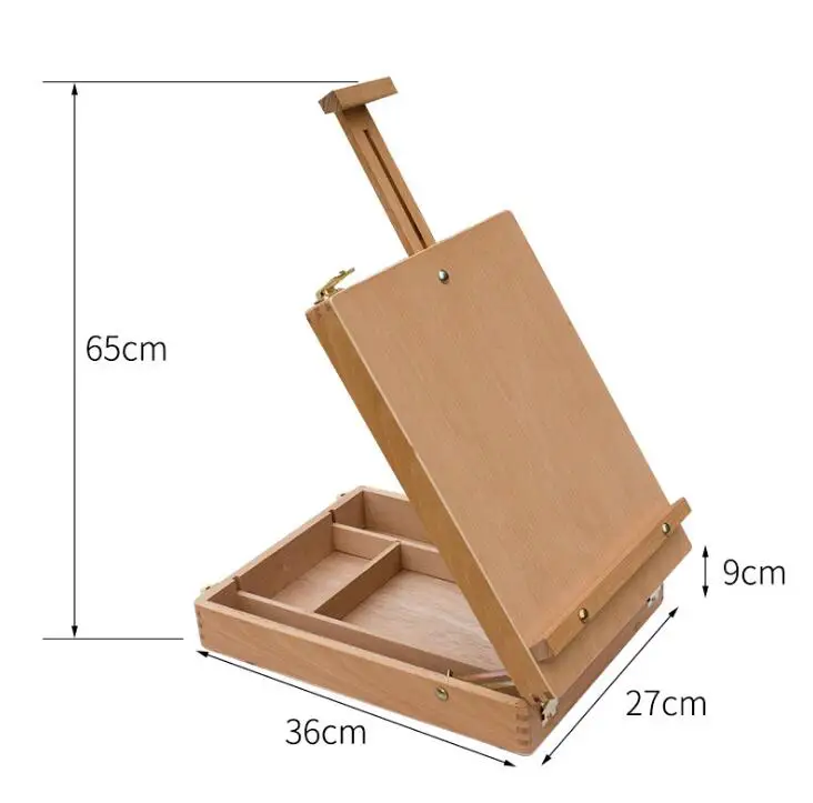 

Desktop Box Easel Artist Painting Hardware AccessoriesPainting Suitcase Art Supplies