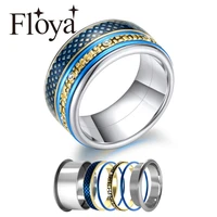 floya turning ring interchangeable women stainless steel rings accessories jewelry fashion wedding band ring argent