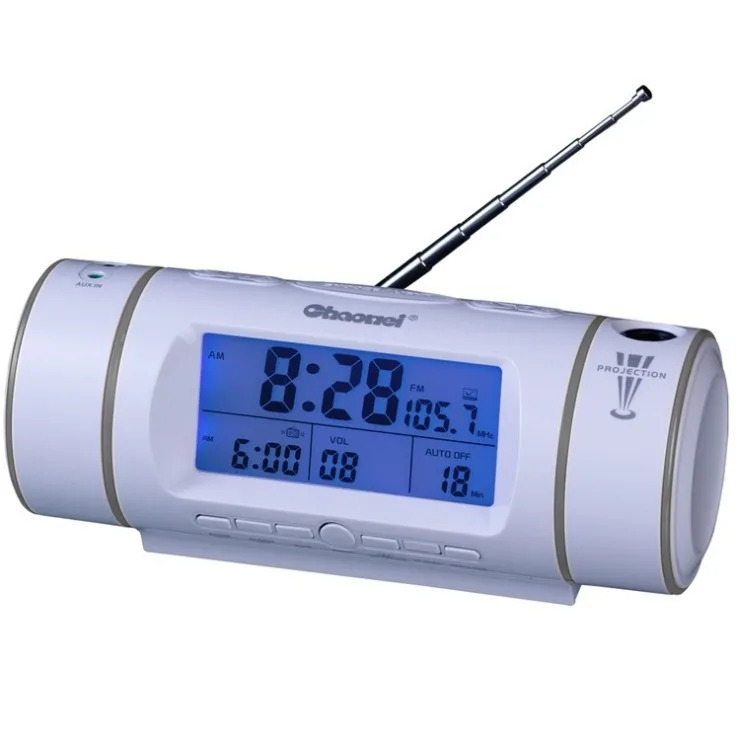 2017FM радио часы Проекции Аплодисменты Звук Контролируется стиль 3 цветов