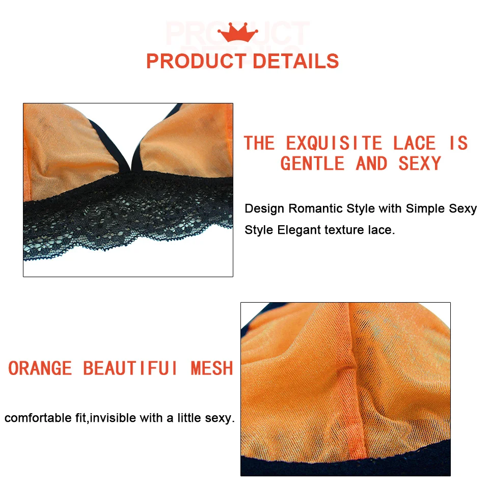 Новые пикантные бюстгальтеры для Для женщин прозрачные кружева Bralette Красота сетки бюстгальтер женский бесшовные неприкрытая бюстгальтер Femme белье