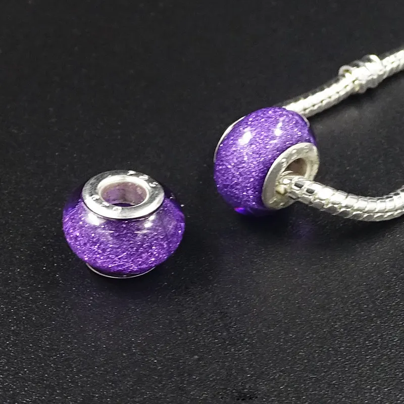 12 шт./лот свободные бусины из смолы подходят для браслетов Pandora с подвесками и