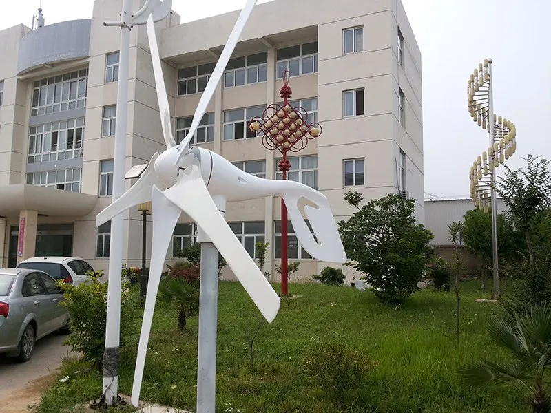 Отличная скидка 5 лопастей 400 Вт 24 В ветрогенератор с идеальным контроллером