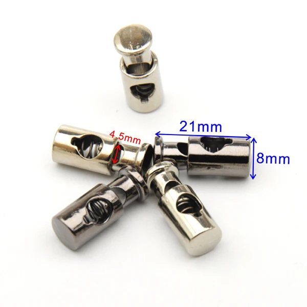 30 шт./лот круглые стопоры из металлического сплава замки для переключателя шнура