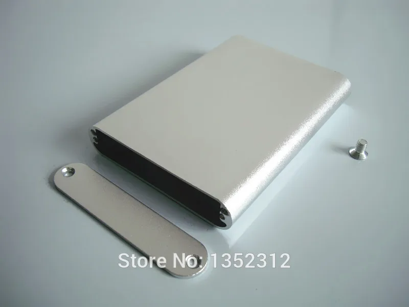 Один шт 61*13*85 мм алюминиевая коробка Enclousure корпус проект электронный для PCB DIY slivery
