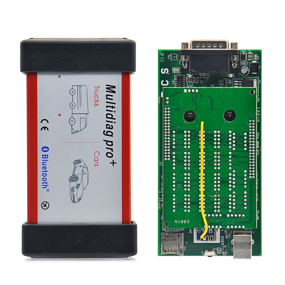 2019 Multidiag Pro + Bluetooth диагностический инструмент pro plus OBDII OBD2 сканер 2015.R3/2016.R1 версия